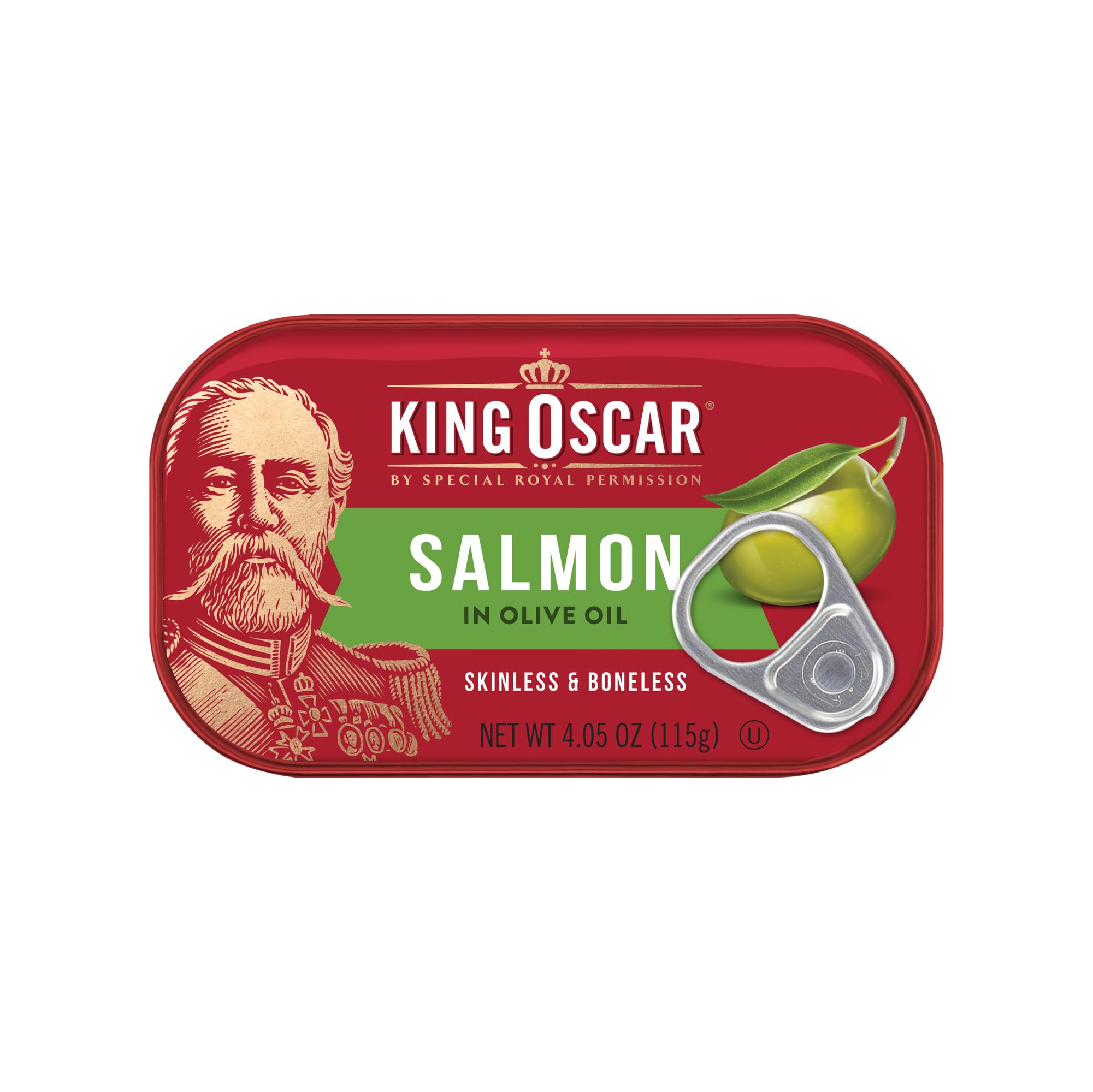 King Oscar salmon served over greens for quick protein-rich meals.