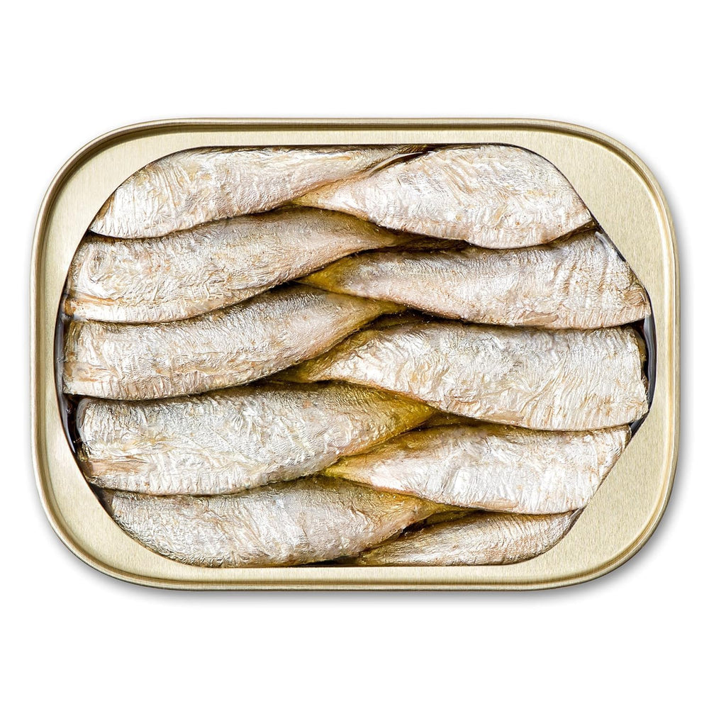 King Oscar sardines in olive oil served on sandwich.