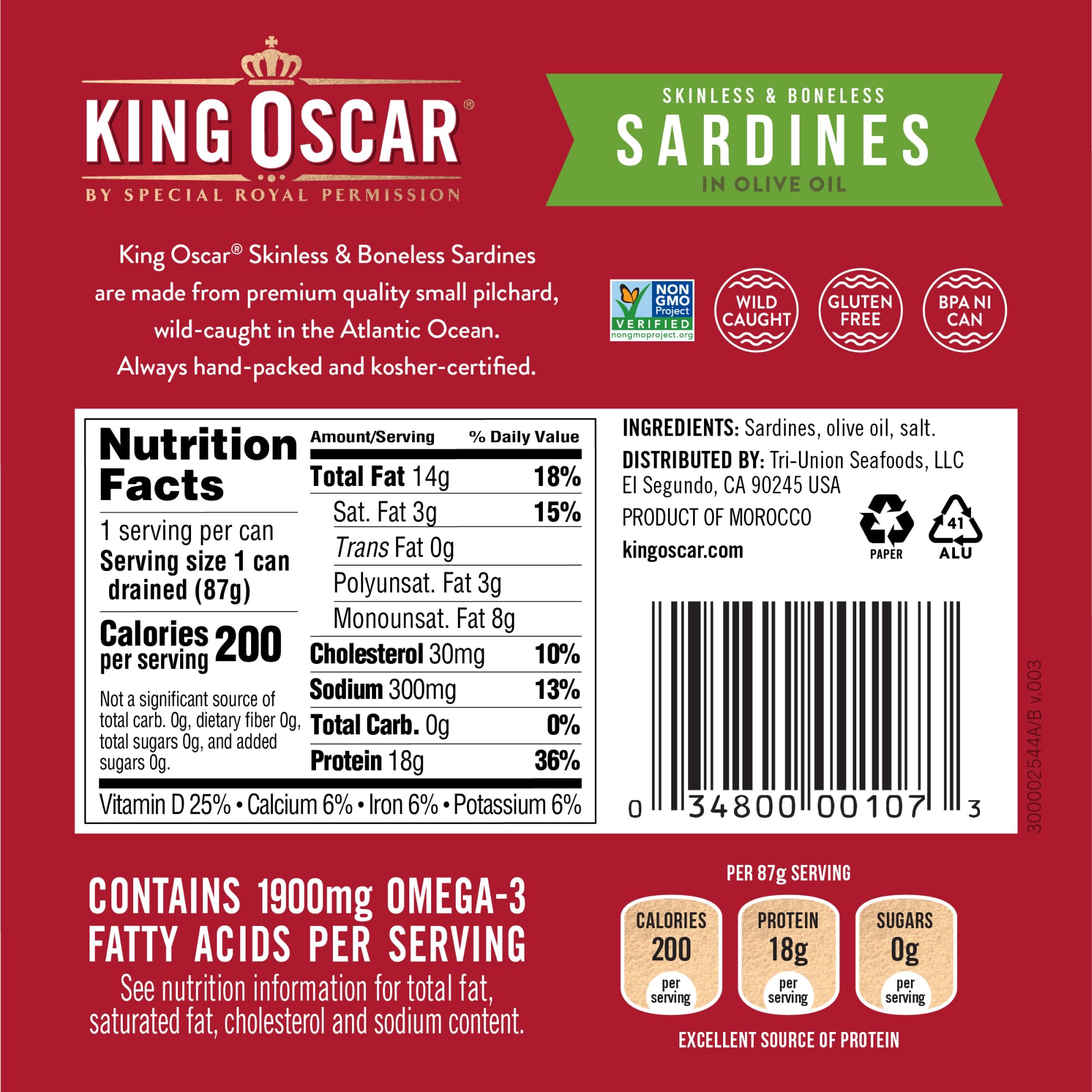 Open can view demonstrates convenient serving and protein-rich snack option
