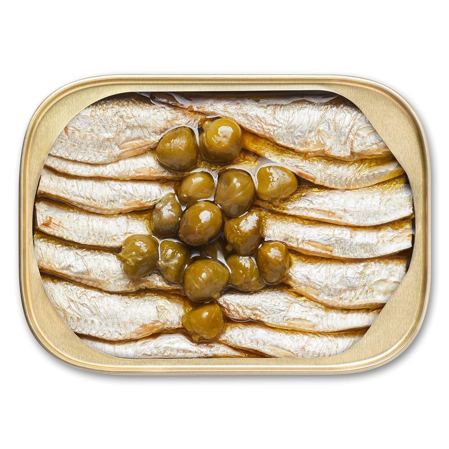 King Oscar small brisling sardines in a wooden-style exterior package.