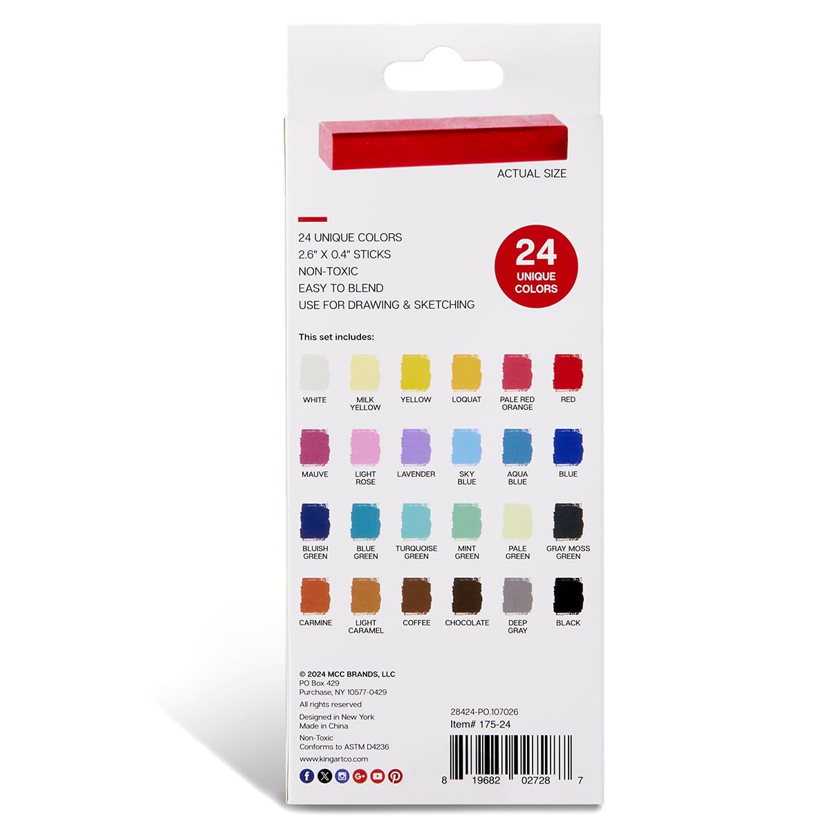 KINGART beginner-friendly set, non-toxic and classroom safe.