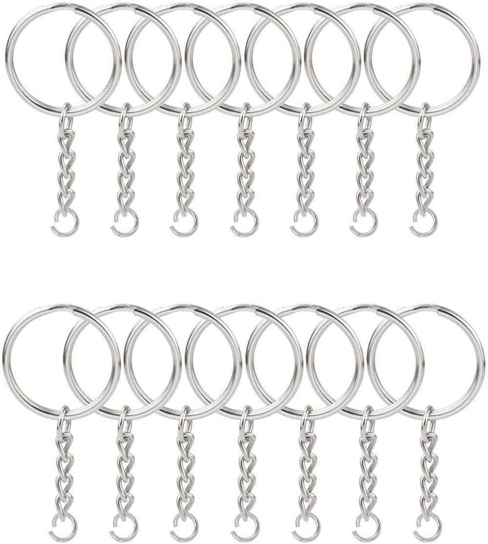 KingForest 100pcs split rings for durable keychains and charms.