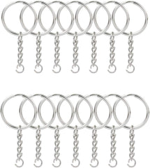 KingForest 100pcs split rings for durable keychains and charms.