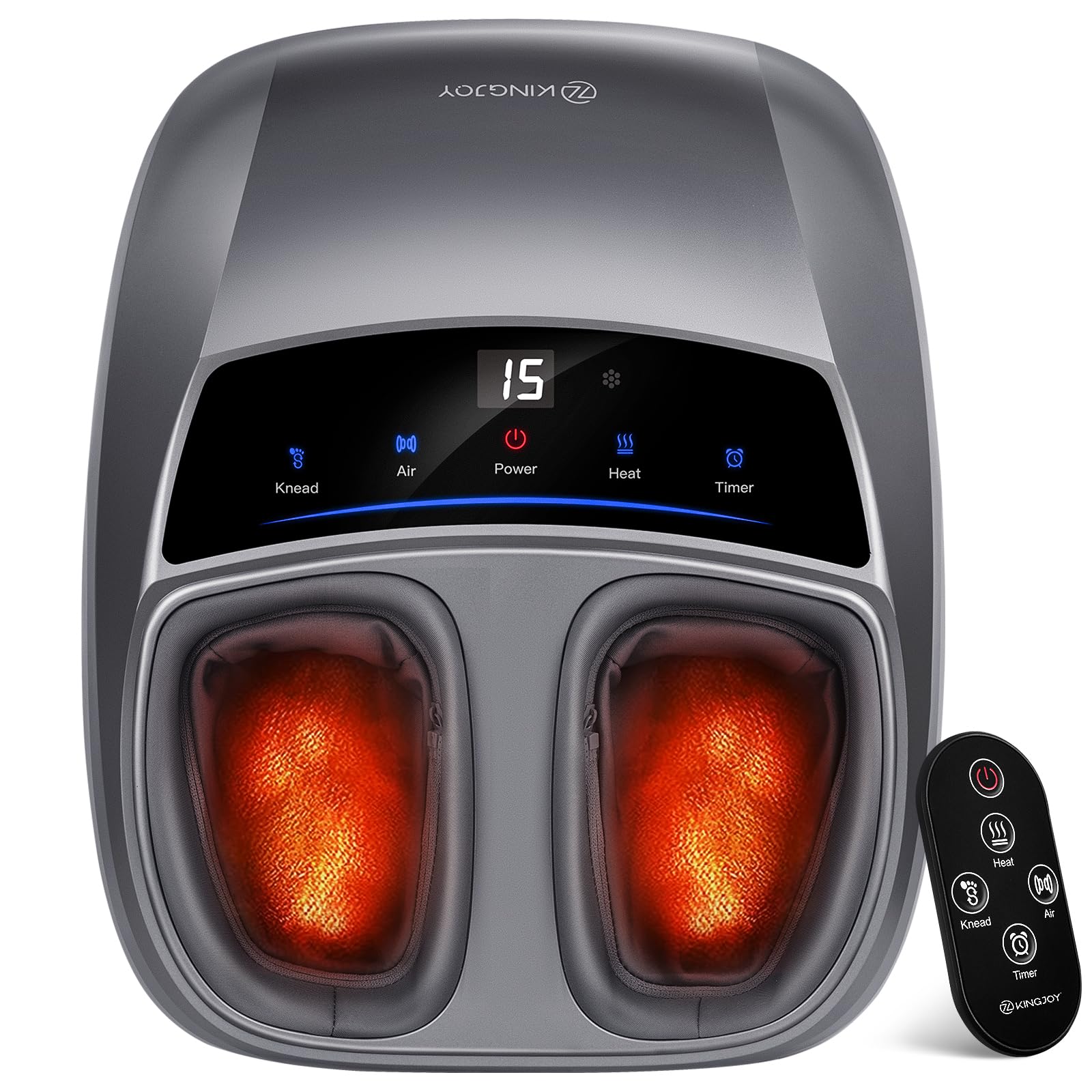 KINGJOY Foot Massager full-coverage kneading for comforting relief after a long day.