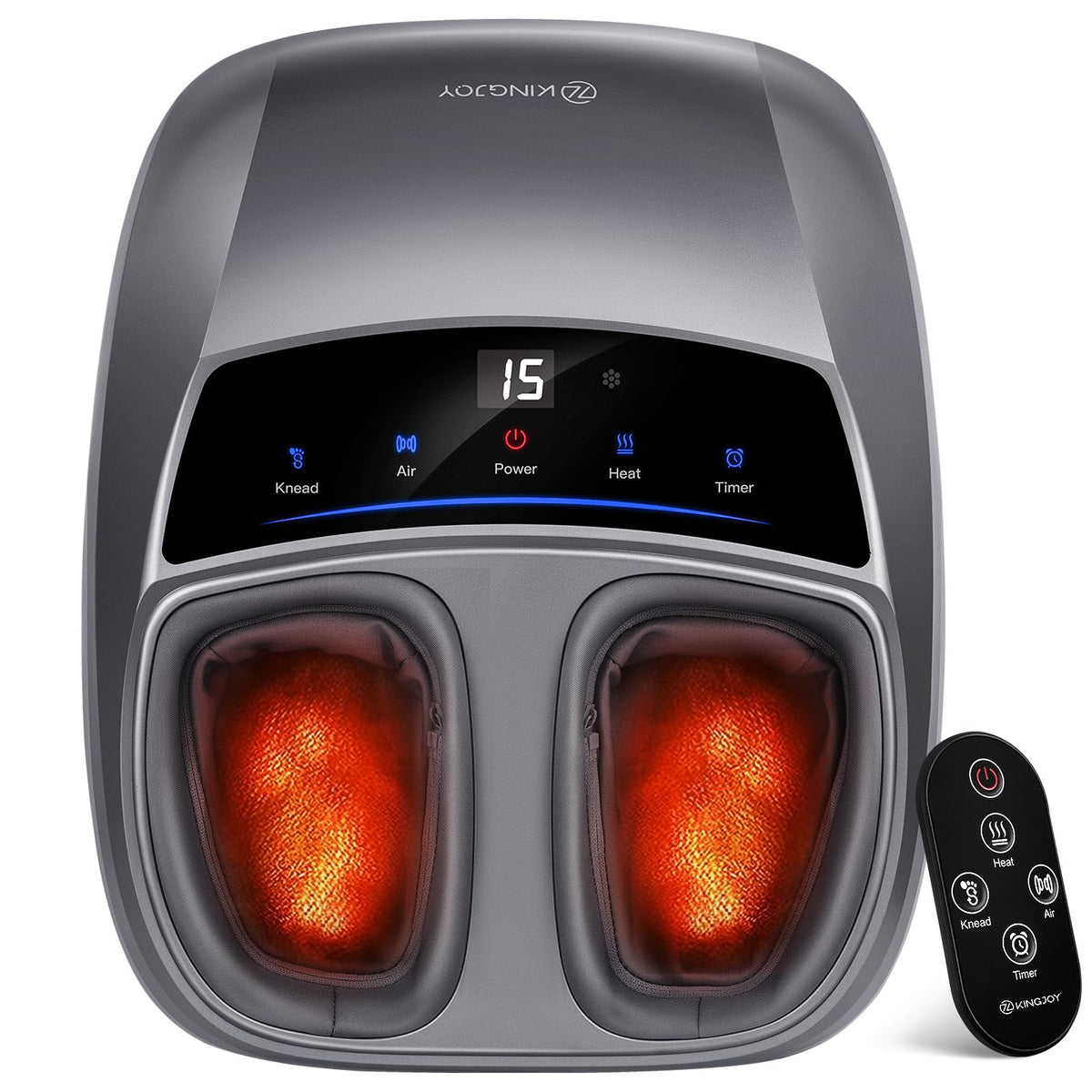 KINGJOY Foot Massager full-coverage kneading for comforting relief after a long day.