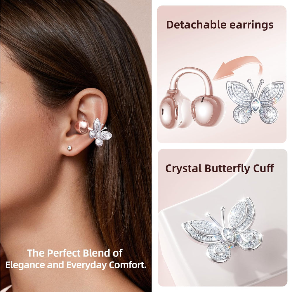 Kinglucky ClipFree detachable crystal earrings offer versatile style and easy replacements