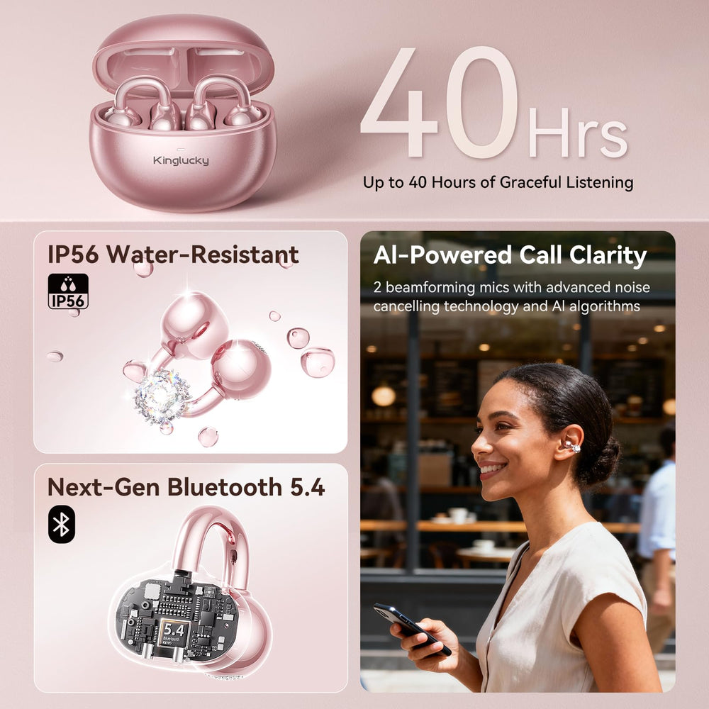 Kinglucky ClipFree IP56 protection guards against sweat and light rain.
