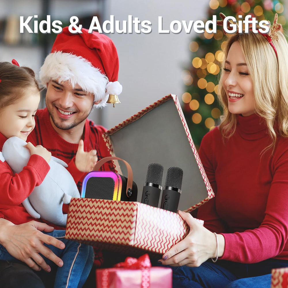 Kinglucky mini karaoke machine family party setup for shared home fun