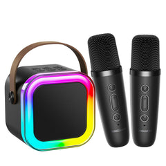 Kinglucky mini karaoke machine front view shows compact design ideal for kids