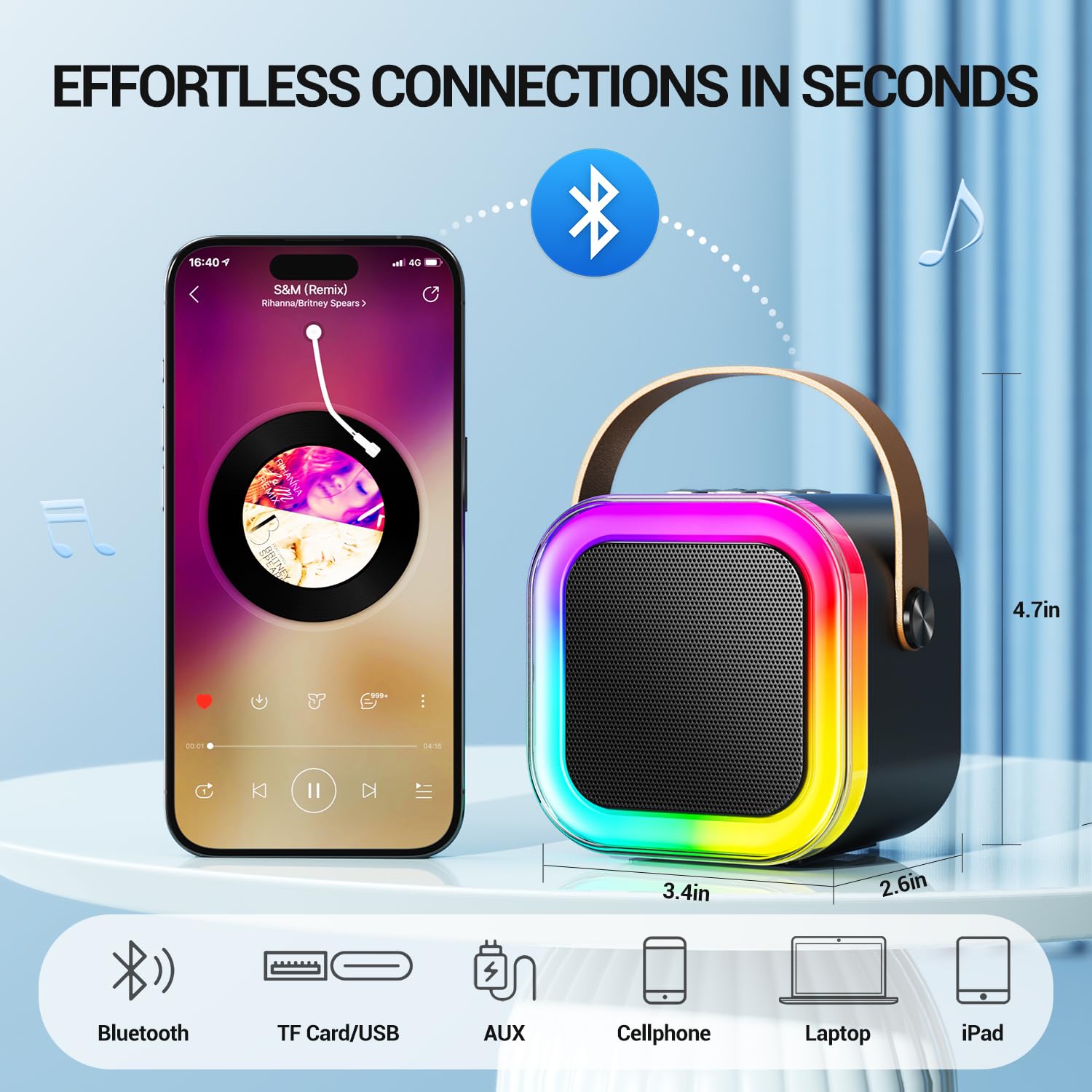 Kinglucky mini karaoke machine kids singing session promotes confidence and practice