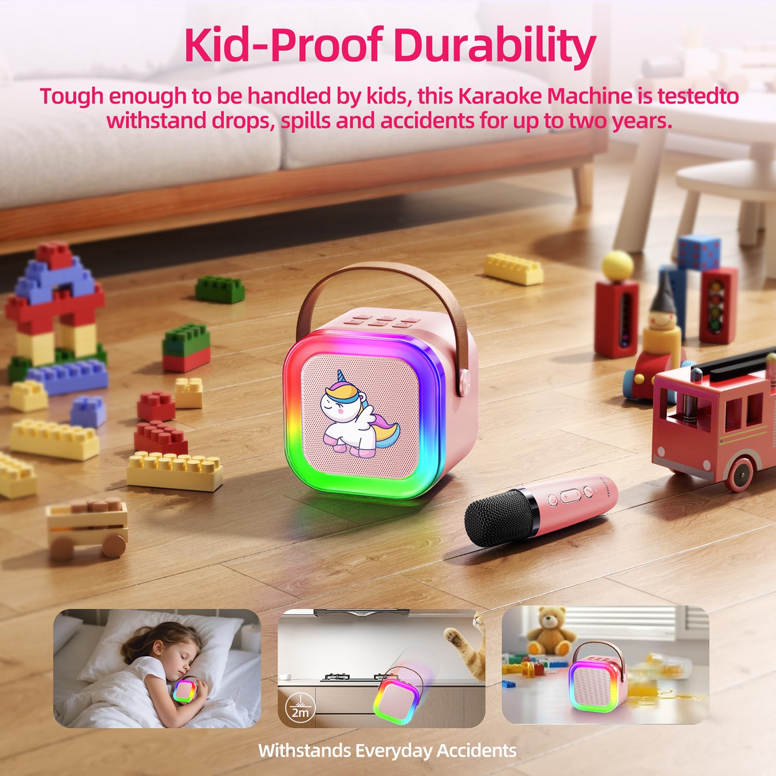 Kinglucky mini karaoke packaging box presents a gift-ready entertainment centerpiece.