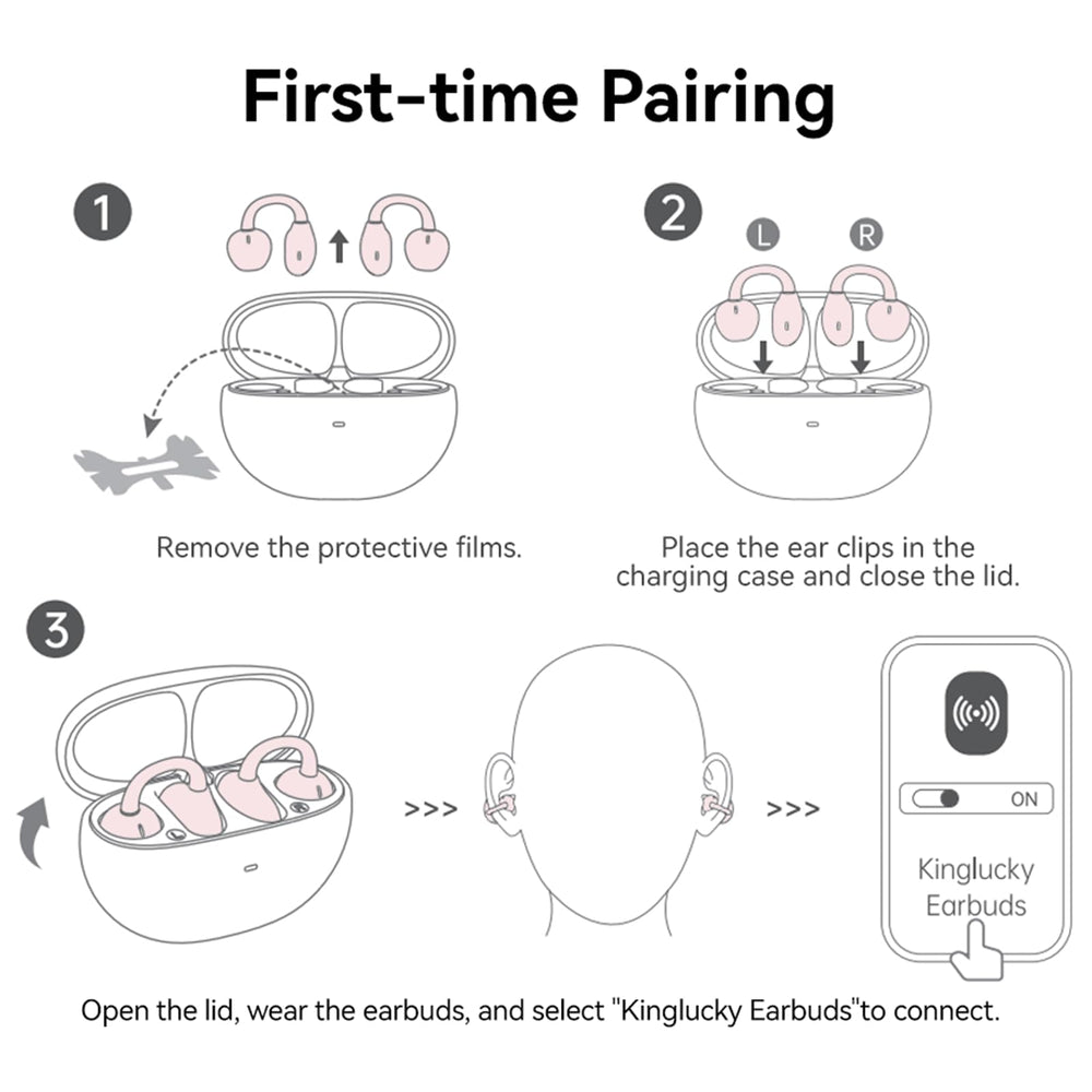 Kinglucky Open-ear design keeps awareness during activity