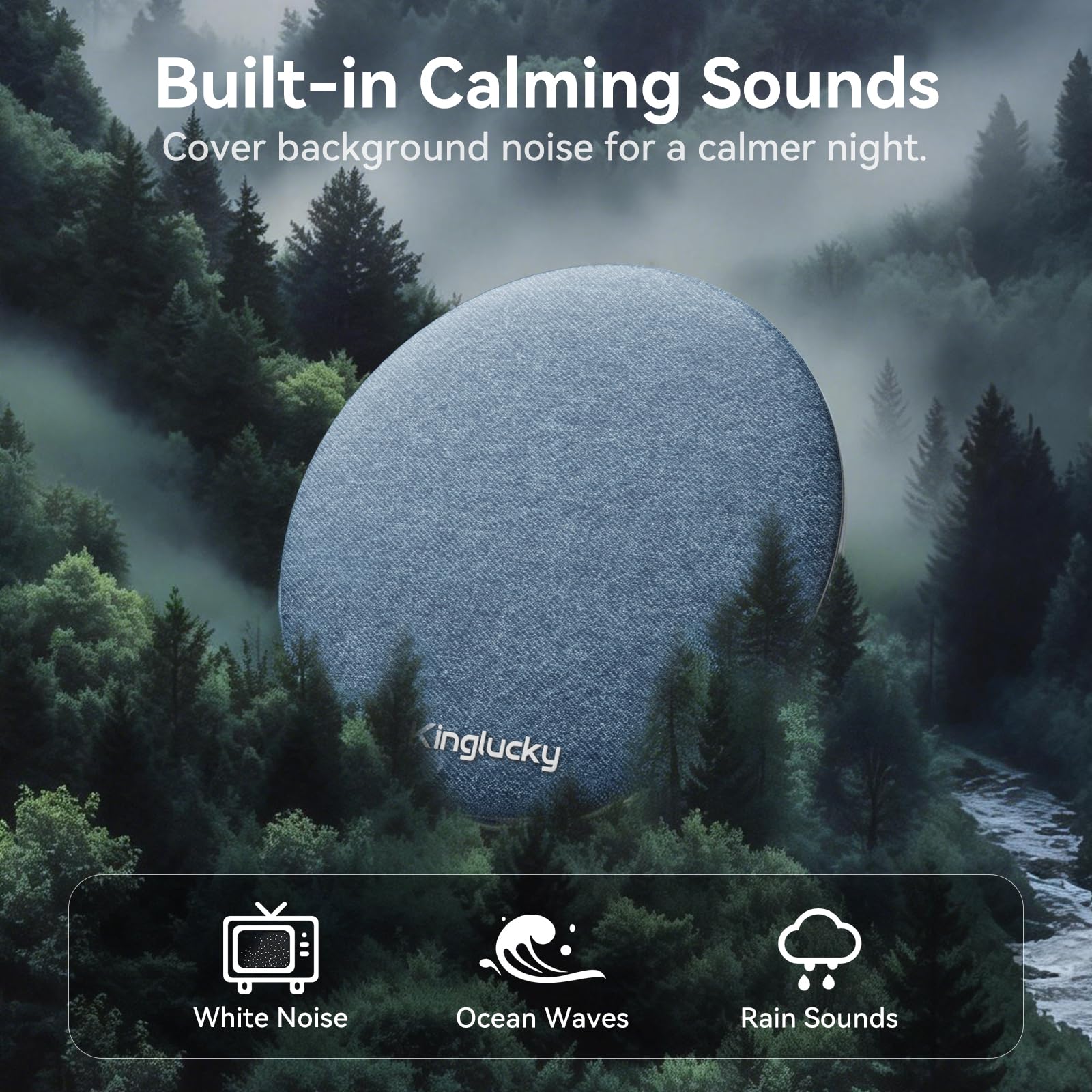 Kinglucky Pillow Speaker ultra-thin profile under pillow