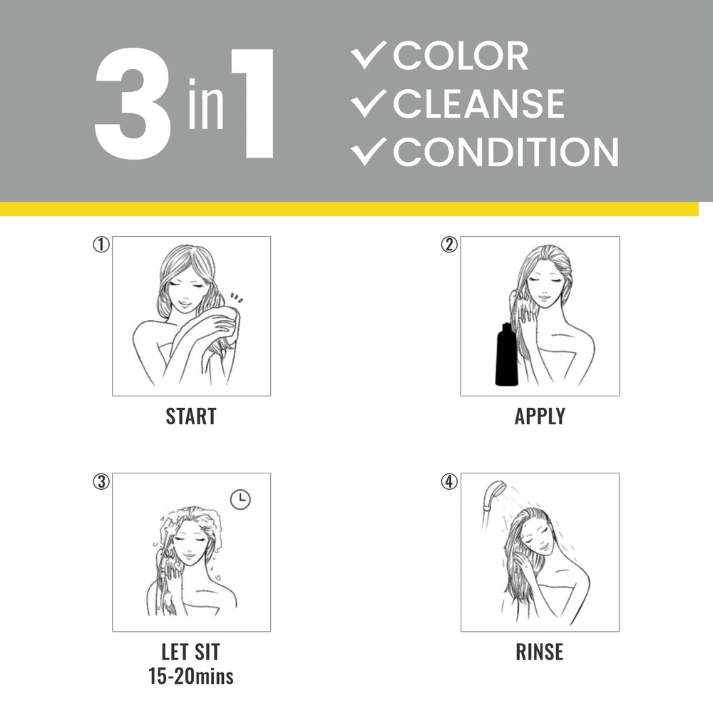 KingMing dark brown color result shows smooth, natural-looking gray coverage.