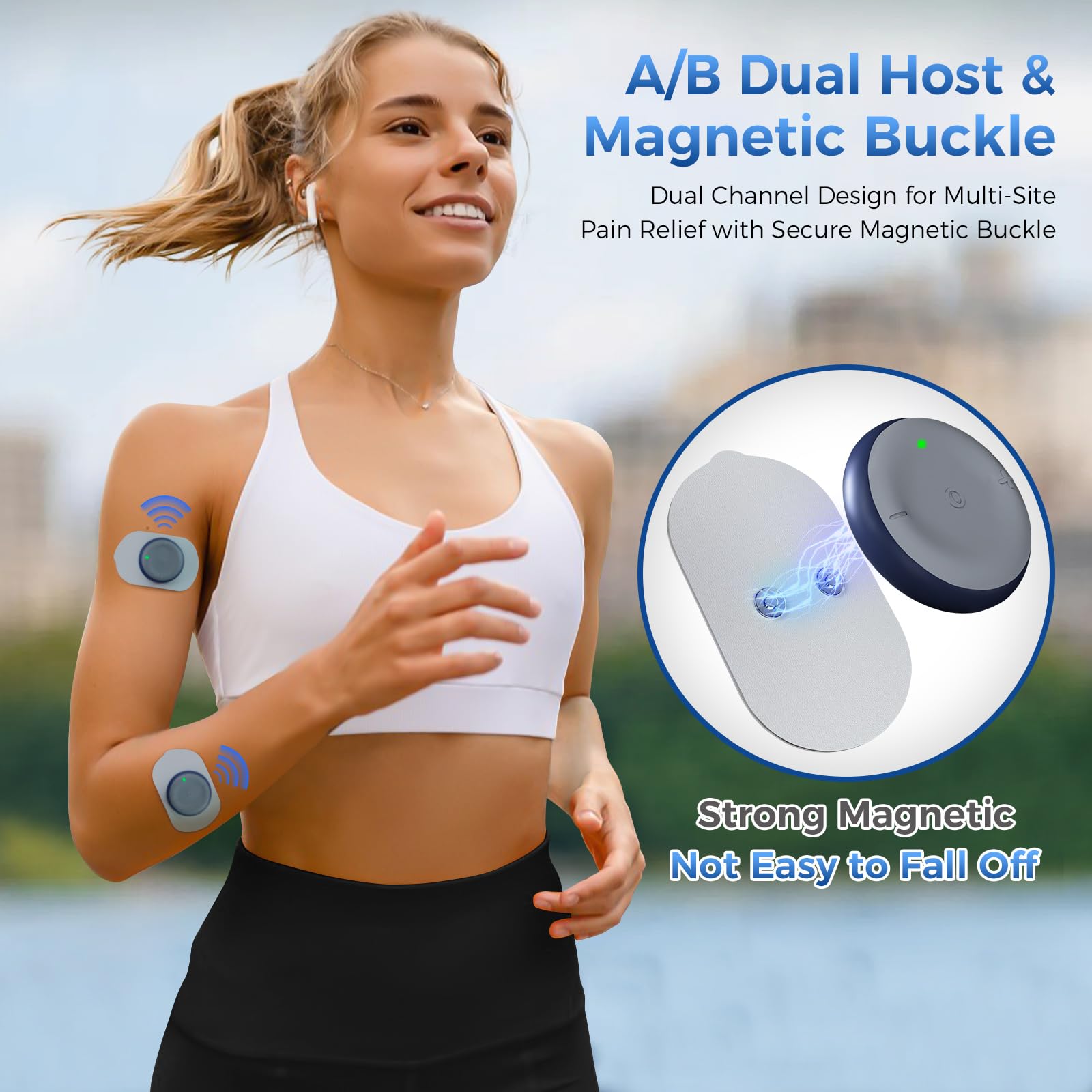 Skin-friendly hydrogel pads from KingPavonini provide comfortable adhesion.