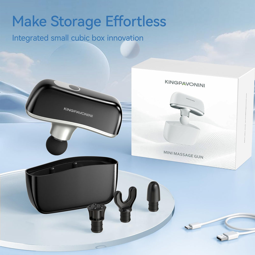 KingPavonini mini includes four heads for targeted muscle relief.