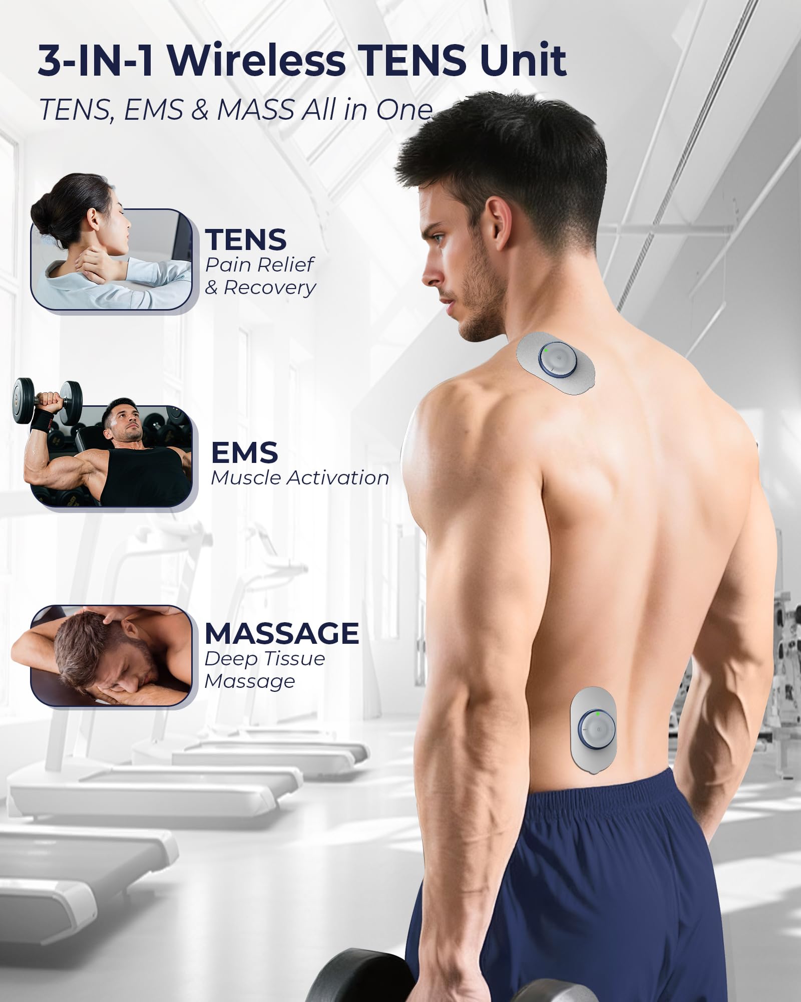 KingPavonini U13 wireless TENS unit compact for on-the-go recovery.