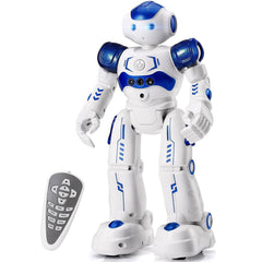 KingsDragon RC robot gesture-control demonstrates intuitive play using hand movements.