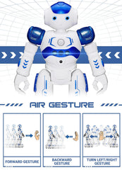 KingsDragon RC robot hand-gesture interaction enables easy steering and actions.