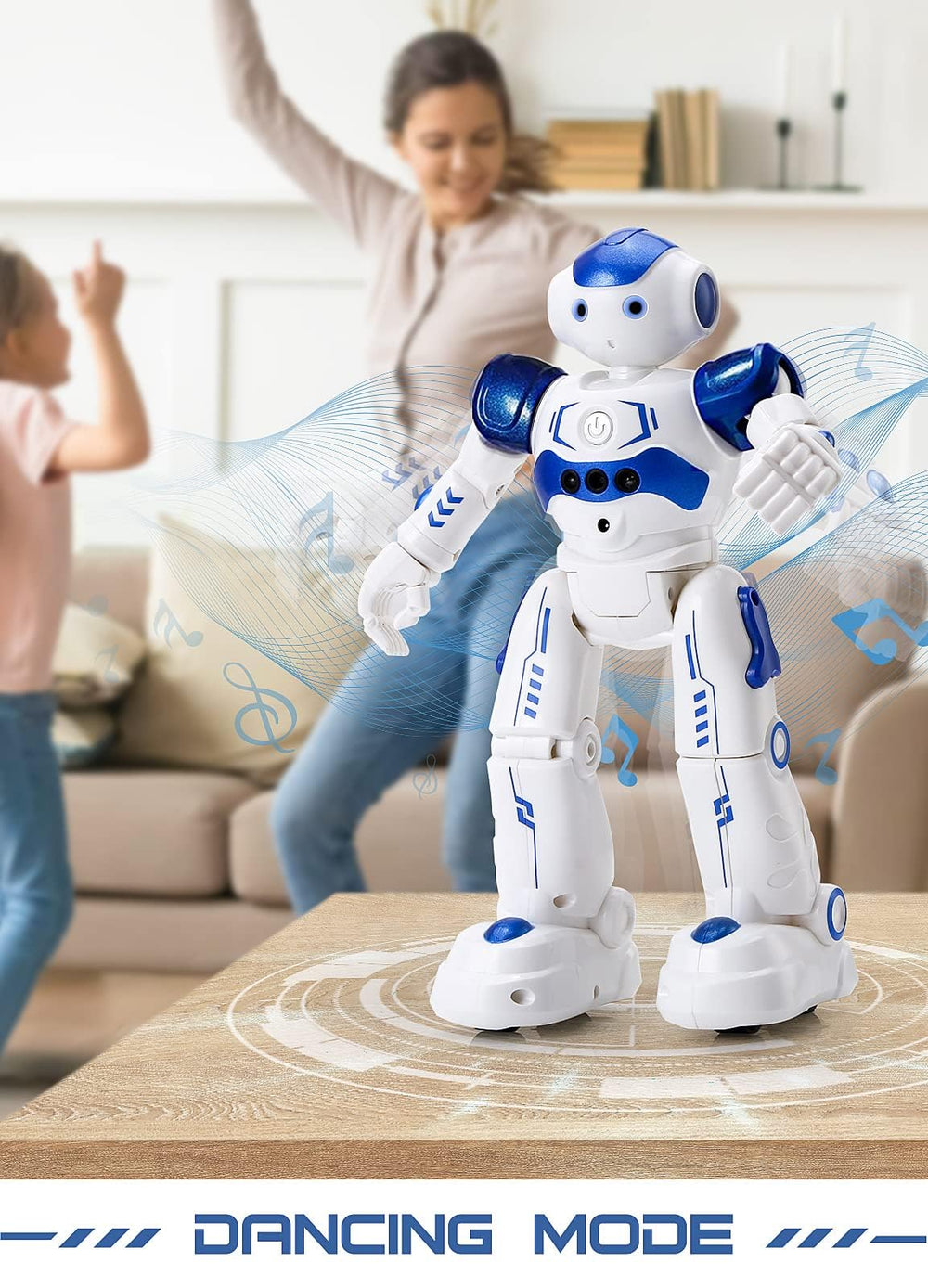 KingsDragon RC robot programming mode stores 50 actions for custom routines.