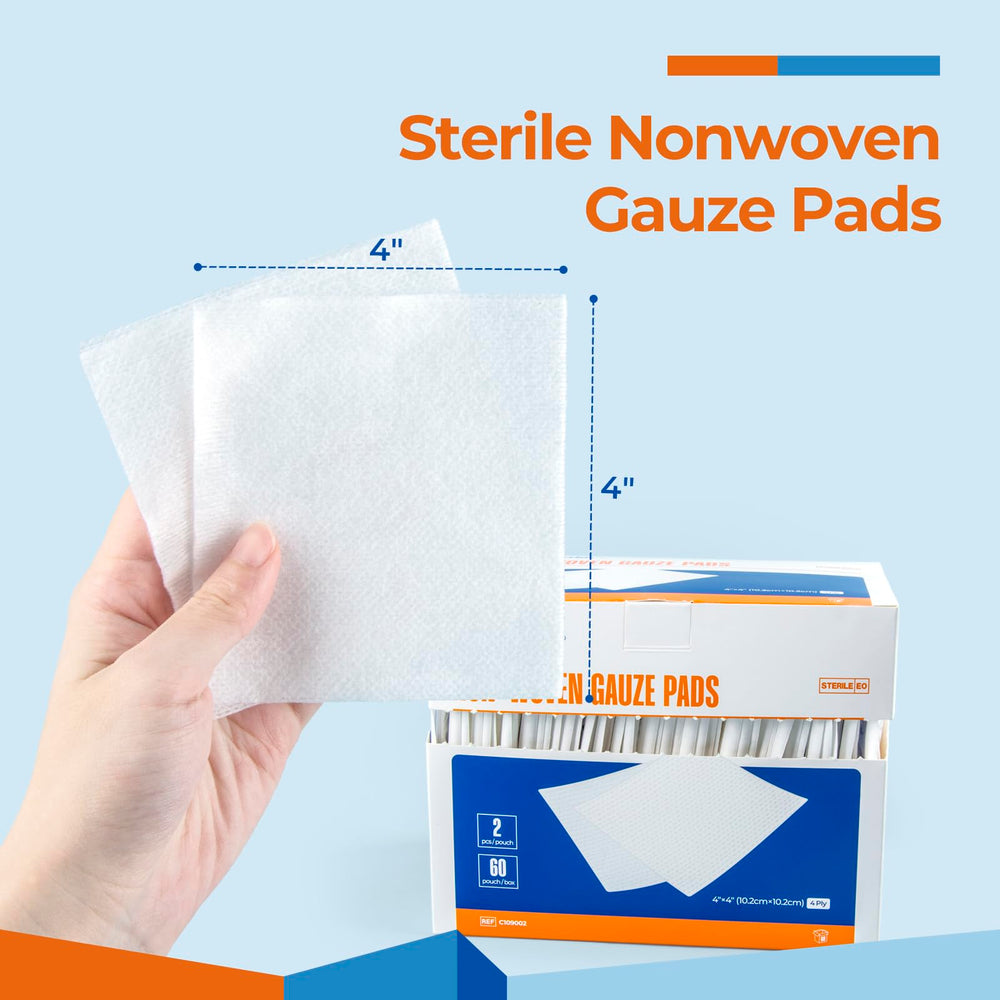 Kingstar soft absorbent gauze pad 4x4 close-up highlighting gentle skin contact