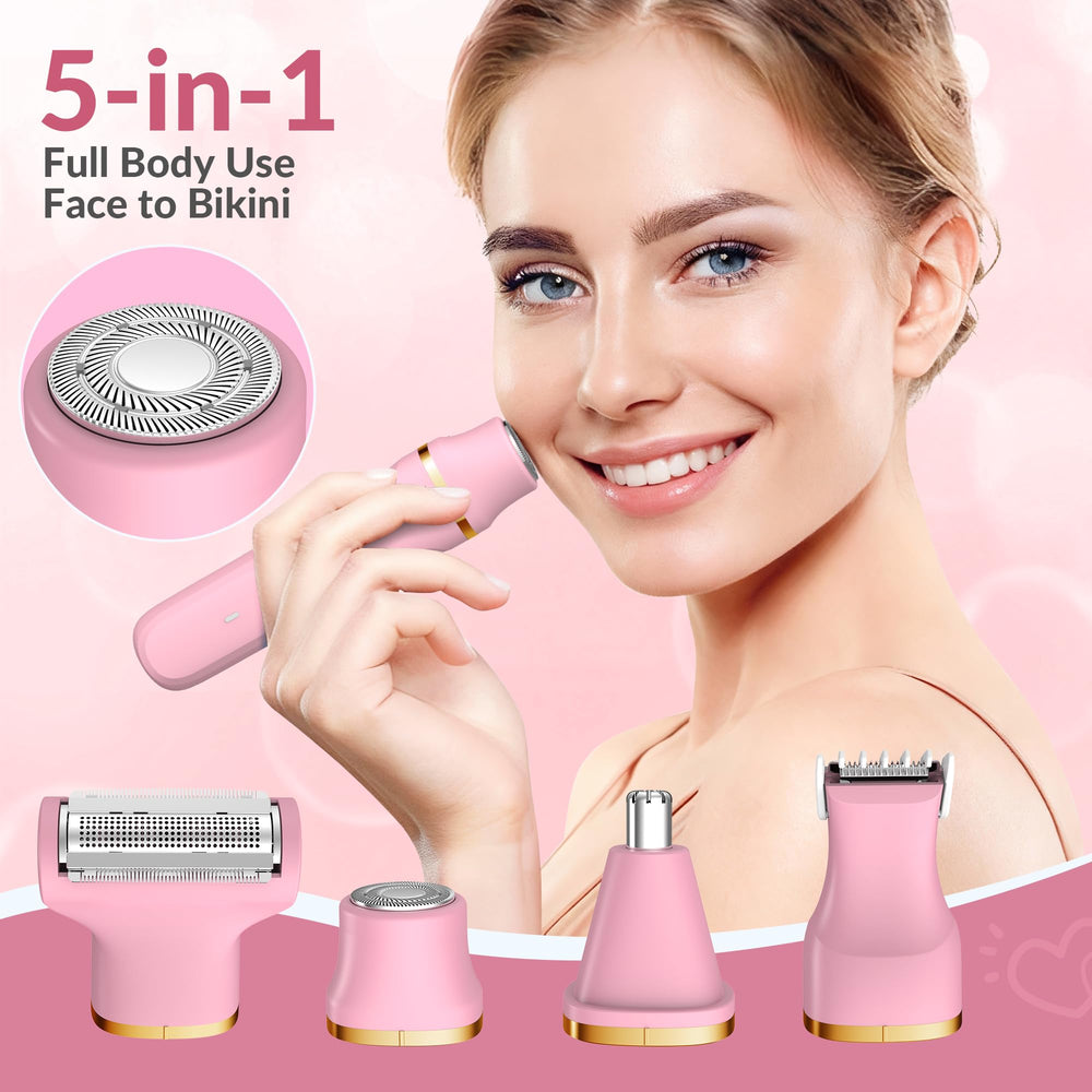 KINGTEE USB-C charging keeps the pink trimmer ready with long runtime