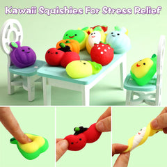 KINGYAO Mochi Squishy Grapes: grip-friendly fruit toy for focus and calm moments.