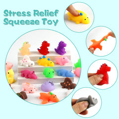 KINGYAO Mochi Squishy dinosaurs, compact and suited for desk use and office fun