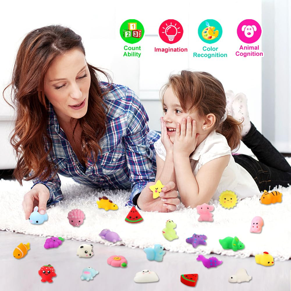 Hand-painted details on Kingyiao squishies add character to each mochi design
