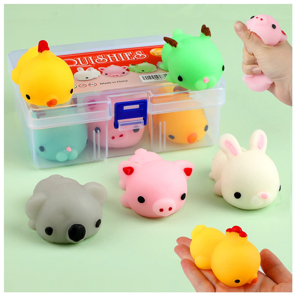 KINGYAO squishy toy set 5pcs shown for playful stress relief and color display