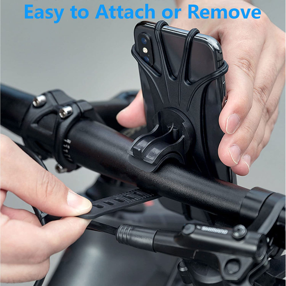 Kinizuxi easy-install bike phone mount attaches to handlebars in seconds.