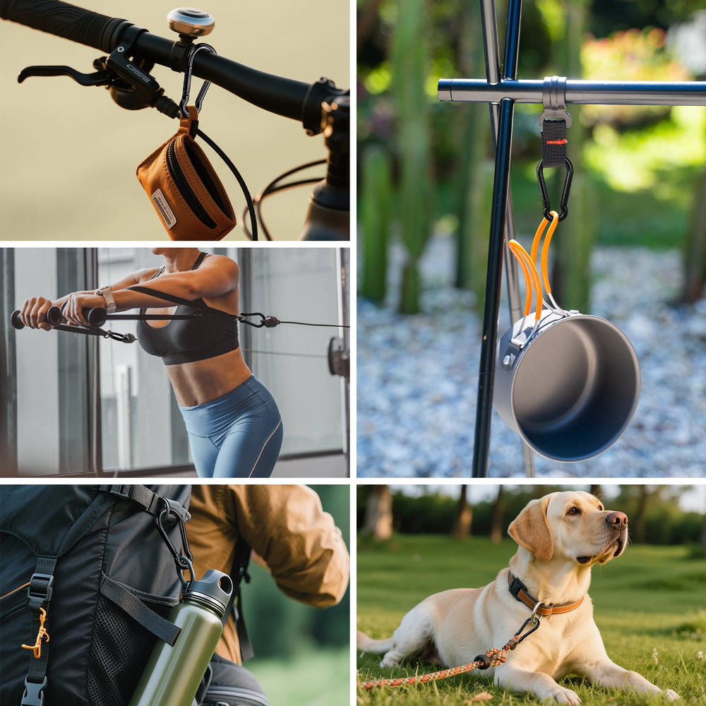 KINLINK 1.57-inch clip secures lanyards and leashes without snagging fabric
