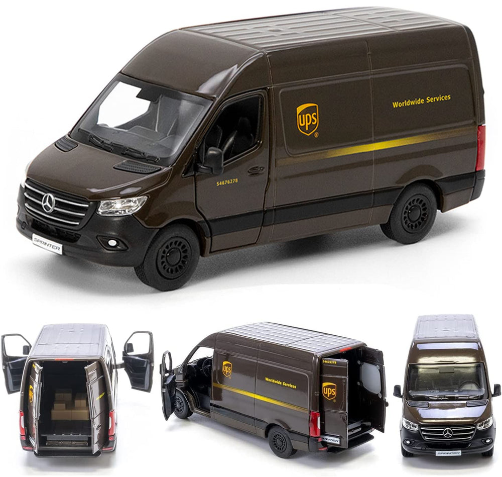 KiNSMART USPS Grumman LLV 5-inch die-cast truck ideal for shelves or playtime.