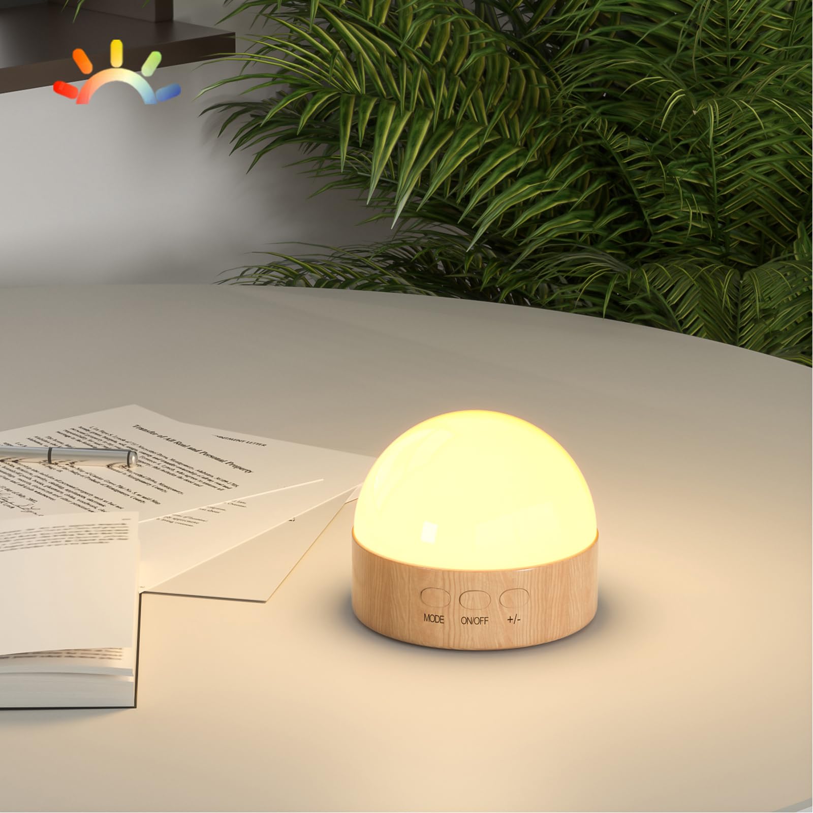 Kintion Night Light showcasing 8-color dimmable LED for versatile room ambiance