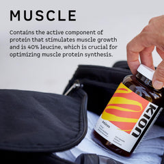 Kion Aminos ingredient label conveys non-GMO, gluten-free composition