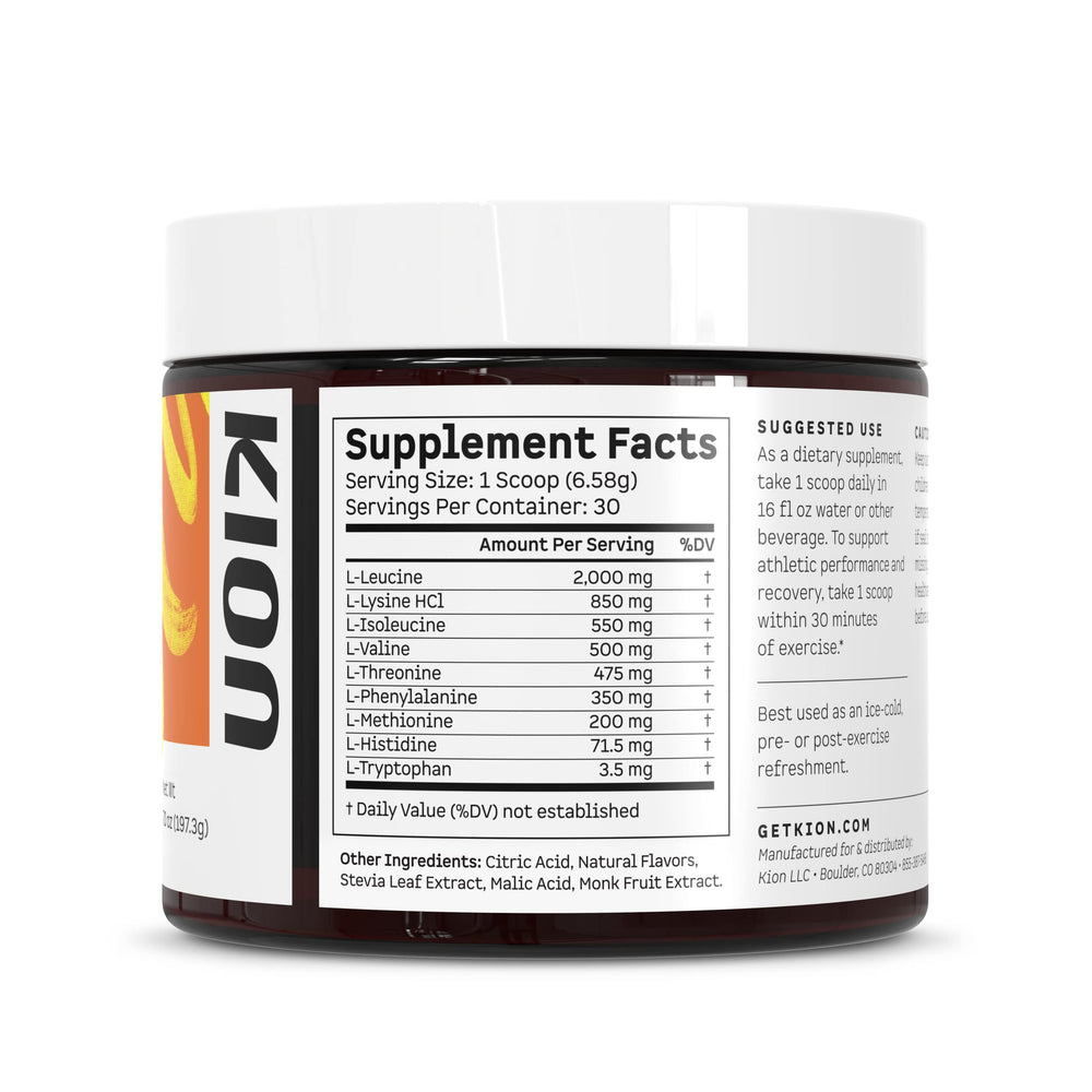 Athlete preparing for endurance session with amino powder.