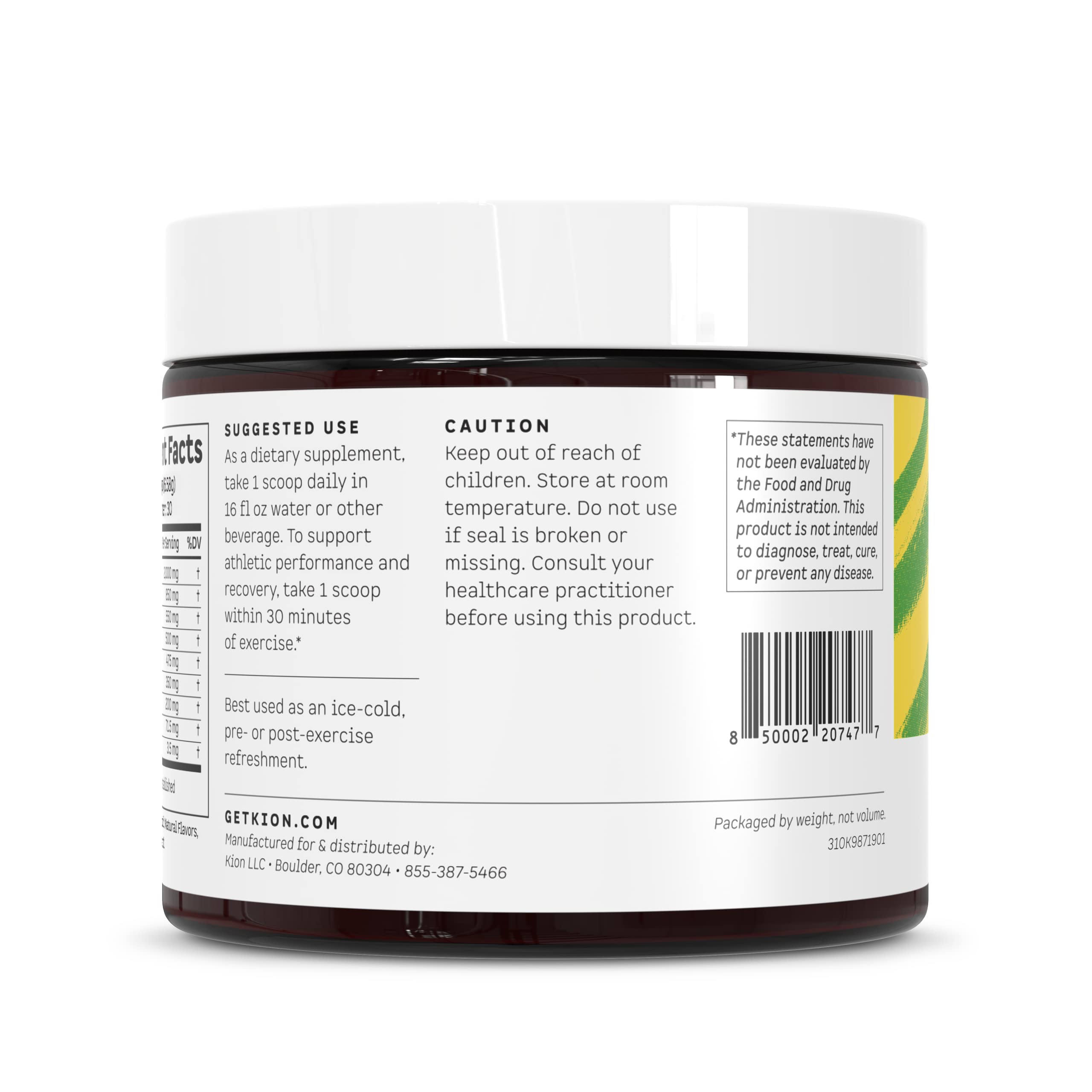 Kion Aminos on store display for vegan and active lifestyles