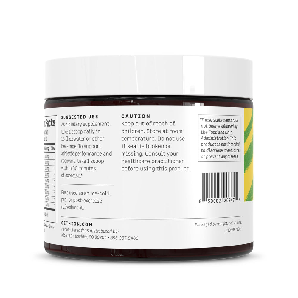 Kion Aminos on store display for vegan and active lifestyles