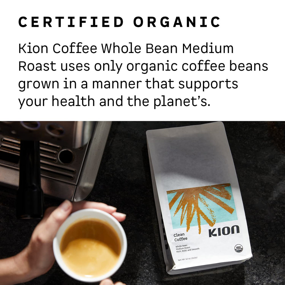 Kion Organic Ground Coffee smokeless roaster delivers cleaner aroma.