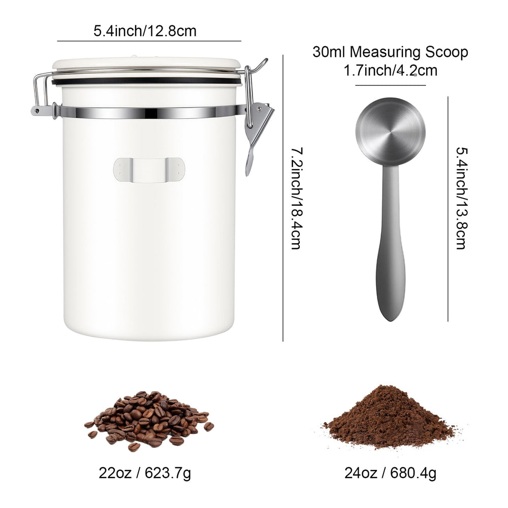 Kirecoo coffee beans storage with tight seal to preserve flavor