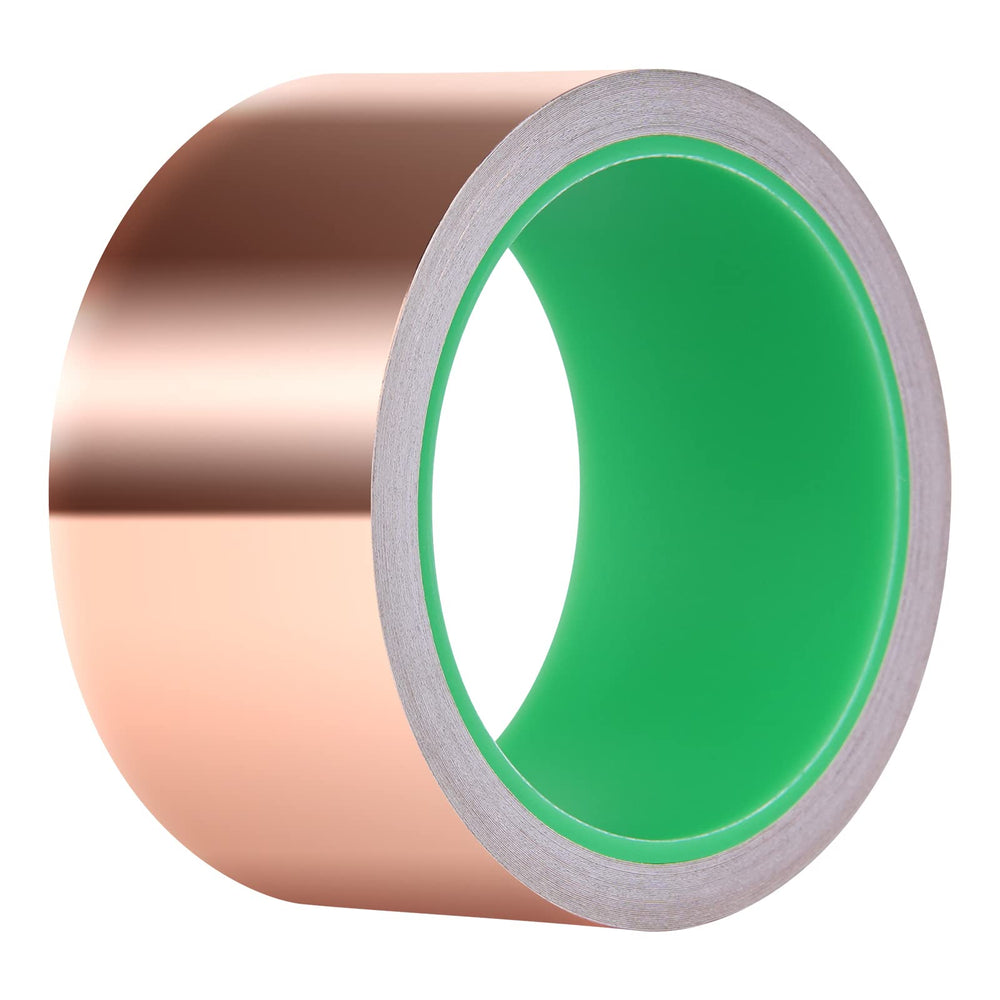 Kirecoo copper tape 2in with conductive adhesive ready for EMI shielding on gadgets.