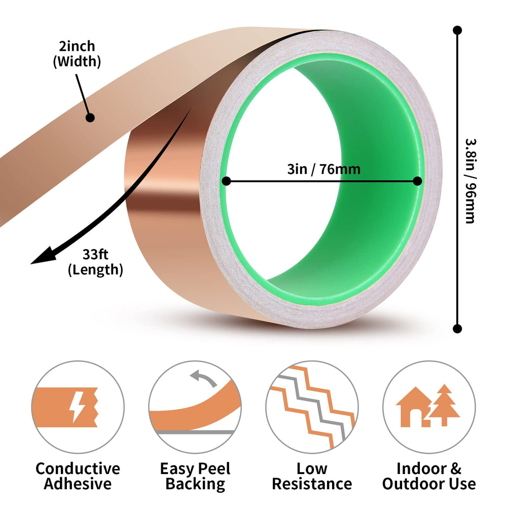 Kirecoo copper tape used around guitar shielding and electronics enclosures.