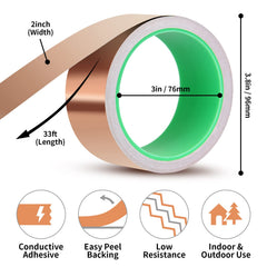 Kirecoo copper tape used around guitar shielding and electronics enclosures.