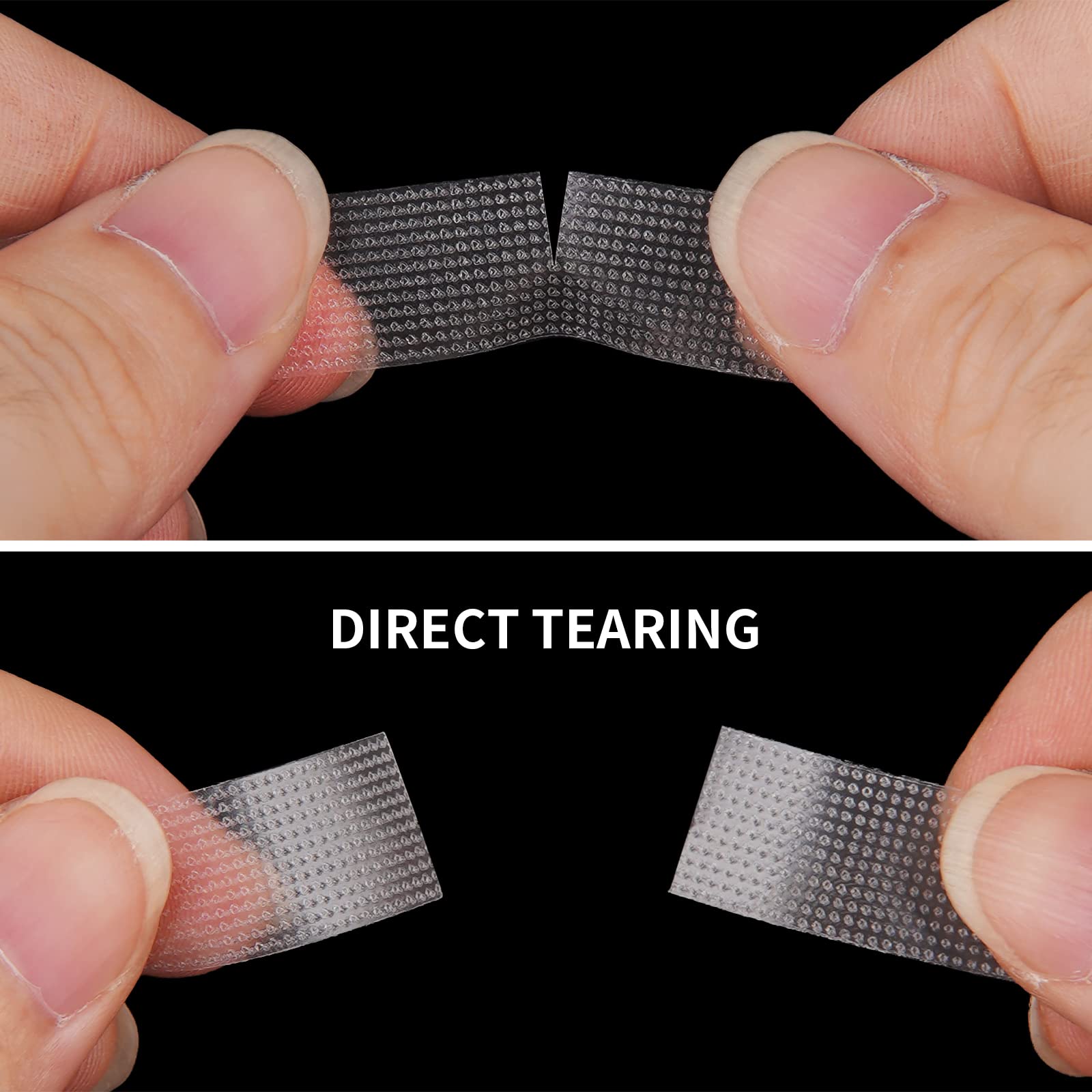Kirecoo PE material eyelash tape emphasizes lightweight breathable design.
