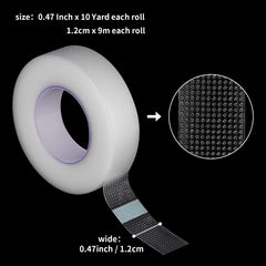 Kirecoo tearable lash tape roll shown in use for precise shaping.