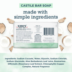 Kirk's Castile Aloe Vera detail highlighting gentle hydration