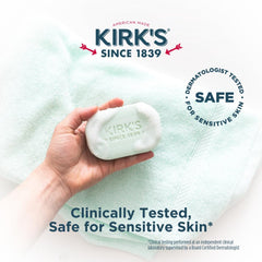 Kirk's Castile vegan non-GMO label visible