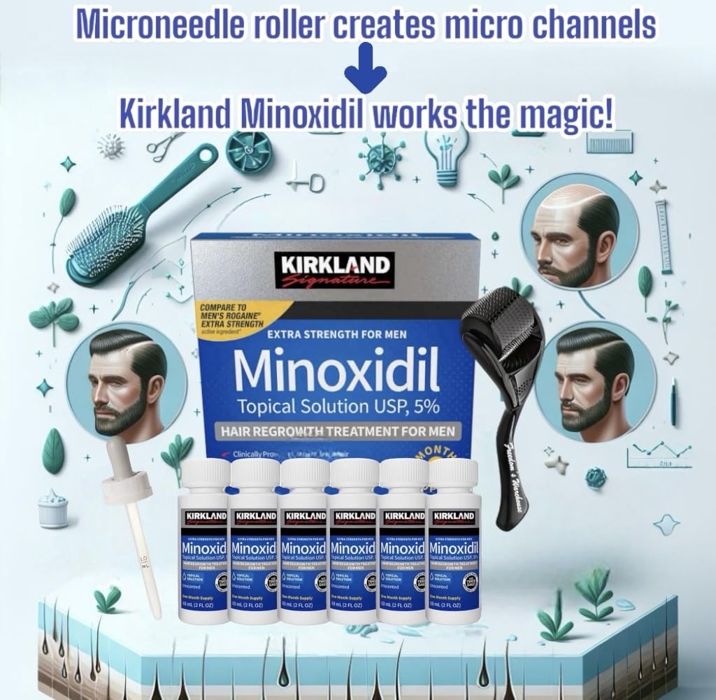 Kirkland Minoxidil unscented formula for discreet daily routines