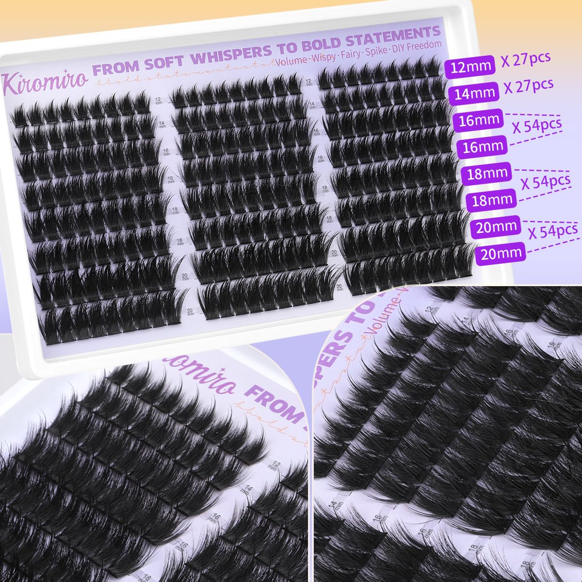 Kiromiro 216pcs set for multiple applications.