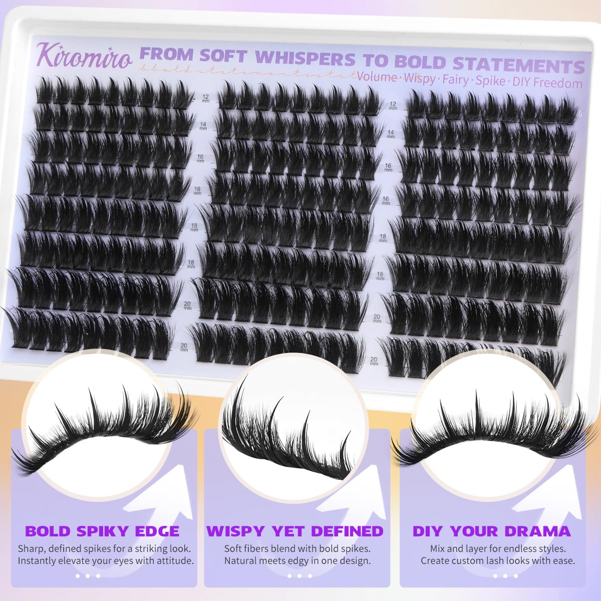 Kiromiro DIY lash map clusters let you design personalized styles
